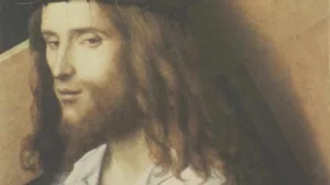 Painting of Jesus carrying the cross