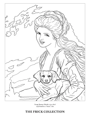 woman holding a dog