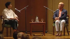 Video still of Darren Walker and Rachel Himes speaking at The Frick Collection