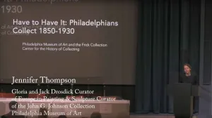 Video still of Jennifer Thomspson giving lecture