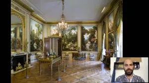 video still of Xavier Salomon and gallery in The Frick Collection