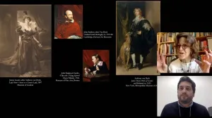 video still of man giving online presentation