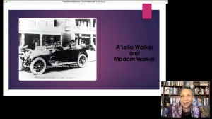 video still of webinar showing car