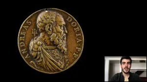 video still of Giulio Dalvit and medal 