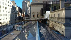 video still of exterior skylight in New York City