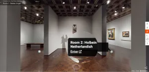 screenshot of virtual tour with magnification on tag navigation
