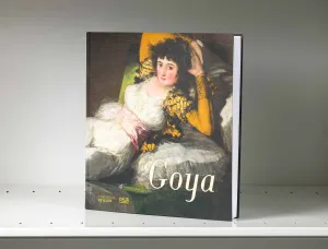 Book on a gray shelf whose cover features a painting detail of a reclining woman