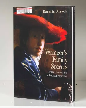 Book cover featuring a painting detail of a woman in a large red hat