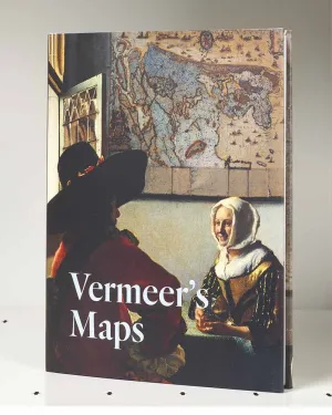 Book cover featuring a painting detail of two seated figures in front of a large wall map