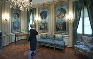 Woman standing in the Boucher Room
