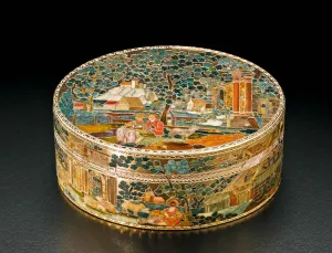 snuffbox with pastoral scene