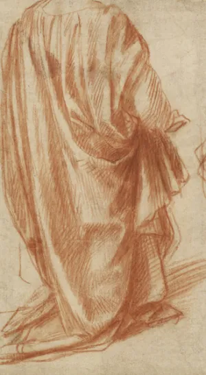 Drawing of drapery