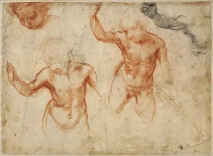 Drawing of the upper body and face of a child