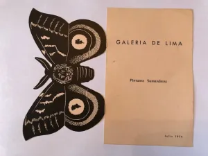 paper cut in the form of a moth
