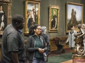 Guest enjoy the Frick's west gallery