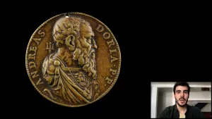 video still of Giulio Dalvit and medal 